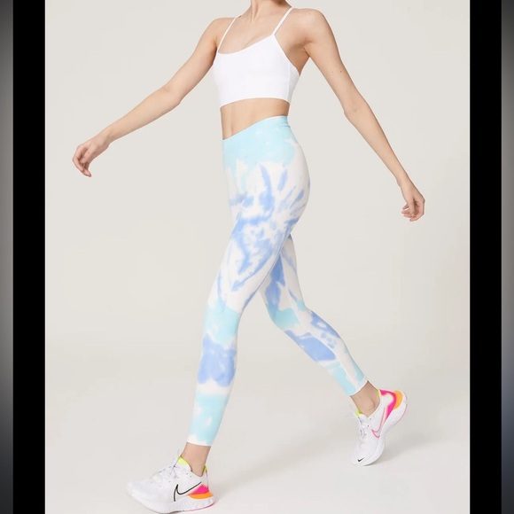 Spiritual Gangster Tie Dye Love Sculpt Ribbed Leggings - Picture 1 of 5